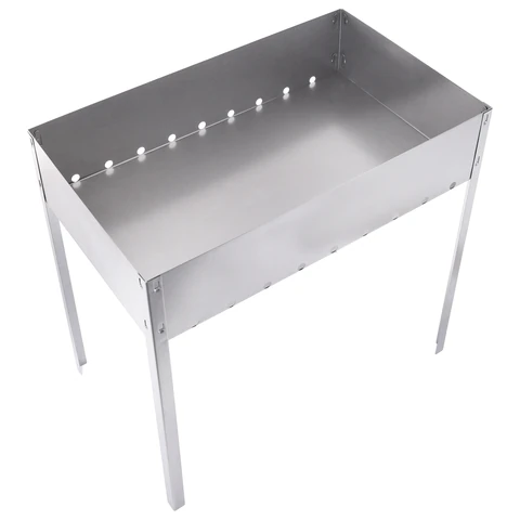 Мангал сборный стальной, размер 500х300х500 мм, в коробке, 701727 - МСК «Форвард»