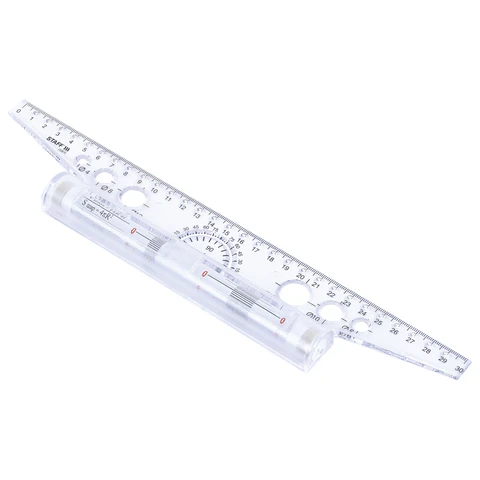 Линейка с роликом (рейсшина) 30 см, металлический ролик, картонная коробка, STAFF, 210870 - МСК «Форвард»