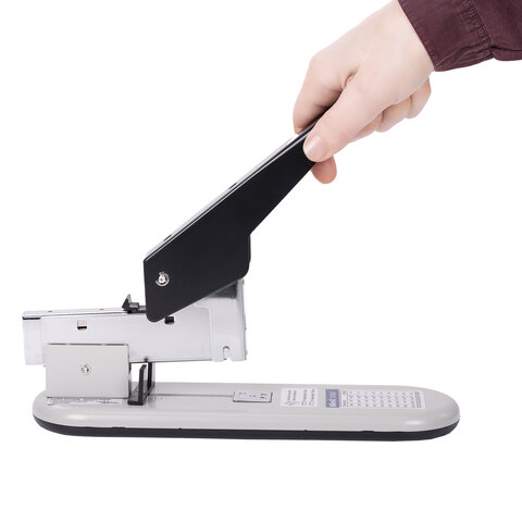 Степлер МОЩНЫЙ №23/6-23/23 KW-trio, до 210 листов, серый/черный, 50-LB, -50-LB 225120 - МСК «Форвард»