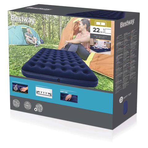 Надувной матрас 152х203х22 см, до 300 кг, BESTWAY, 67003 680163