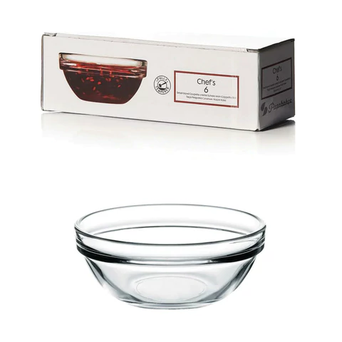 Соусник круглый, 60 мм, КОМПЛЕКТ 6 штук, стекло, PASABAHCE "ШЕФС", фирменная подарочная упаковка, 53713 700588