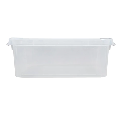 Ящик-контейнер 23 л с КРЫШКОЙ НА ЗАЩЕЛКАХ ПОЛИМЕРБЫТ "ПРОФИ", 18х50х39 см, штабелируемый, ПРОЧНЫЙ, прозрачный, 437940000 608202 - МСК «Форвард»