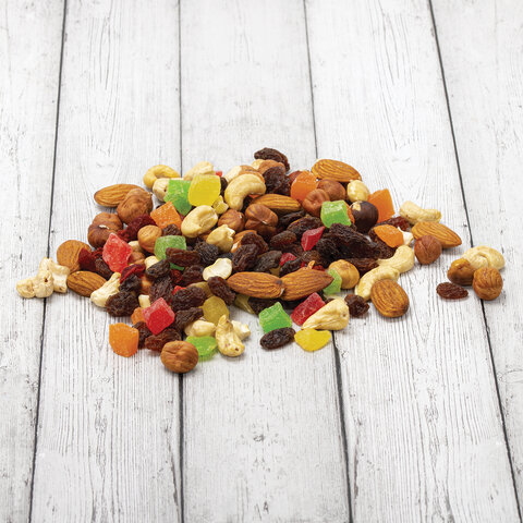 Ореховая смесь сушеная WELDAY (ВЭЛДЭЙ), фундук, миндаль, кешью, цукаты, изюм, клюква 1 кг, 622478 - МСК «Форвард»