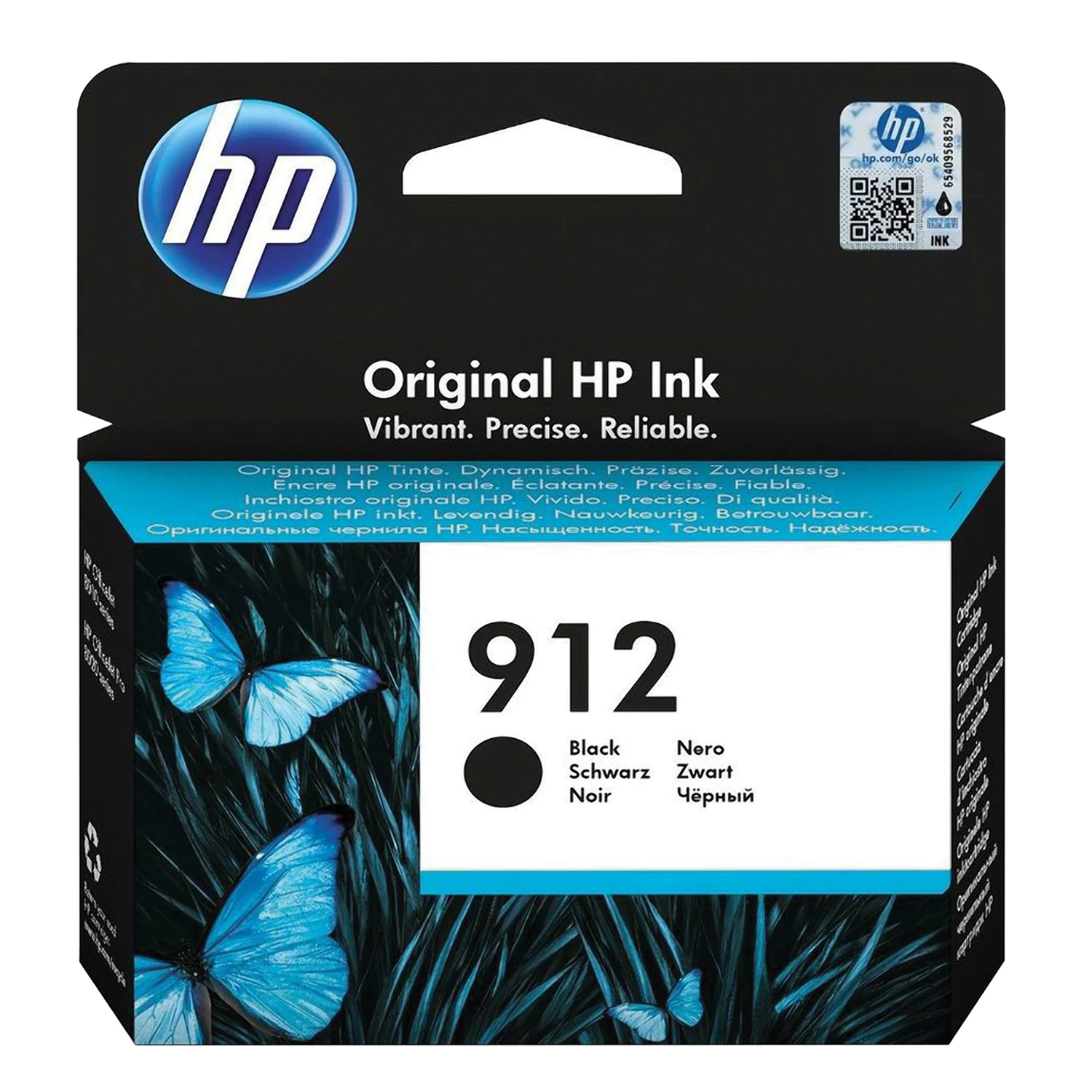 Картридж струйный HP (3YL80AE) для HP OfficeJet Pro 8023, №912 черный, ресурс 300 стр, ориг. 3YL80AE 363467