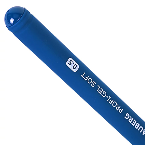 Ручка гелевая BRAUBERG "Profi-Gel SOFT", СИНЯЯ, линия письма 0,4 мм, стандартный наконечник 0,5 мм, прорезиненный корпус SOFT-TOUCH, 144130 - МСК «Форвард»