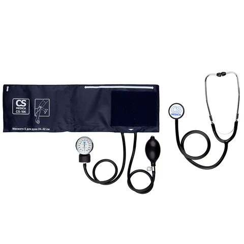 Тонометр CS Medica CS-106 с фонендоскопом, манжета 24-42 см, механический, на плечо, CS-106f 631372 - МСК «Форвард»