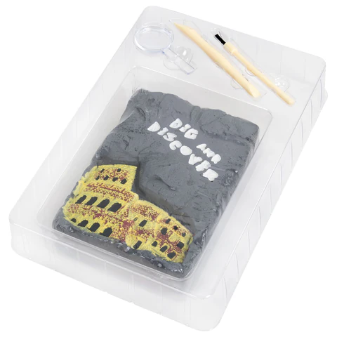 Набор для раскопок "Древний Рим" 16х23 см, инструменты, BRAUBERG KIDS, 665937 - МСК «Форвард»