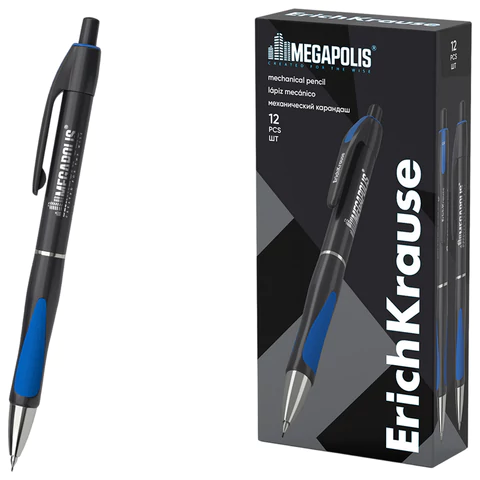 Карандаш механический 0,9 мм ERICH KRAUSE "Megapolis", НВ, 63592 182138 - МСК «Форвард»