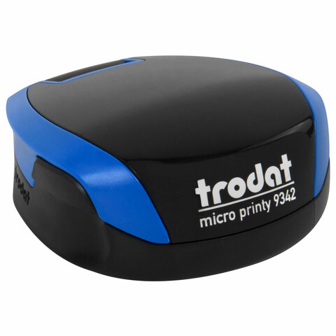 Оснастка для печатей КАРМАННАЯ, D=42 мм синий, TRODAT 9342 MICRO P4, корпус синий, подушка,163187 238372