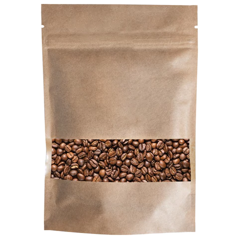 Пакет дой-пак с замком ZIP LOCK, крафт с окном 40 мм, 100х150 + 30 мм, 100 штук, 150 мкм, BRAUBERG, 700688 - МСК «Форвард»