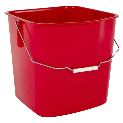 Ведро УНИВЕРСАЛЬНОЕ 25 л, КРАСНОЕ, подходит для уборочных тележек, уборки, хранения, пластик, 609755, 25EC/5 - МСК «Форвард»