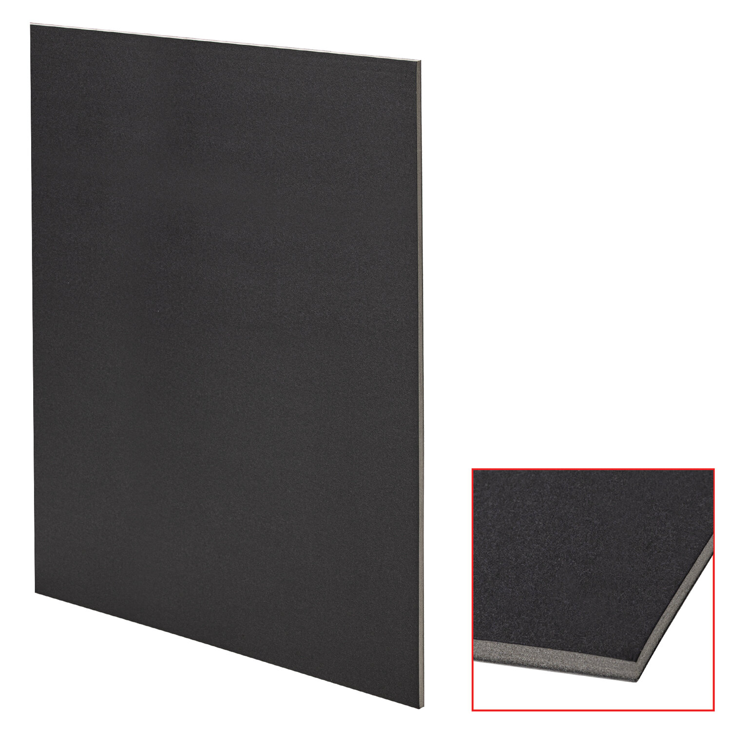 Пенокартон матовый, 50*70 см, толщина 5 мм, черный, КОМПЛЕКТ 5 листов, BRAUBERG, 112472