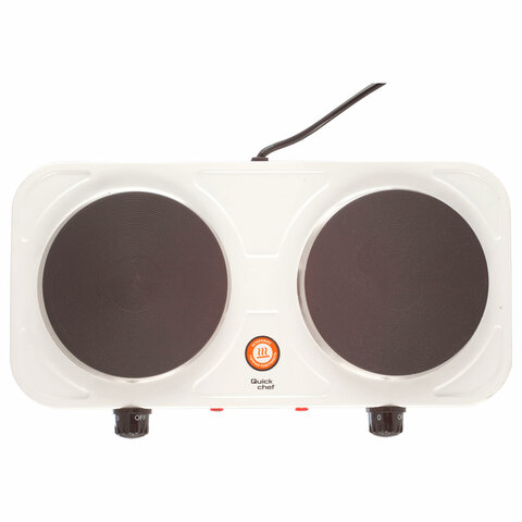 Настольная электрическая плита CENTEK CT-1507, 2000 Вт, 2 конфорки, 5 режимов нагрева, белая 457591 - МСК «Форвард»