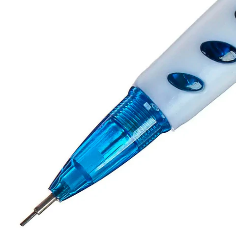 Карандаш механический 0,5 мм, KOH-I-NOOR "Geometry", ластик, резиновый грип, корпус тонированный голубой, 5780, 5780008001KS 180831 - МСК «Форвард»