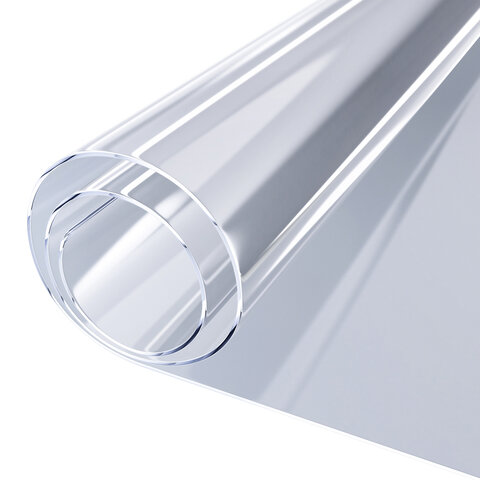 Коврик-подкладка, скатерть ПВХ прозрачная, гибкое/мягкое стекло, 100х60 см, 0,5 мм, DASWERK, 607874 - МСК «Форвард»