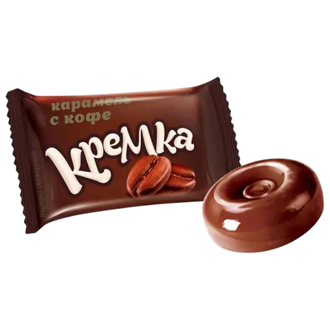 Карамель леденцовая КРЕМКА со вкусом кофе, 500 г, КНК596 624447
