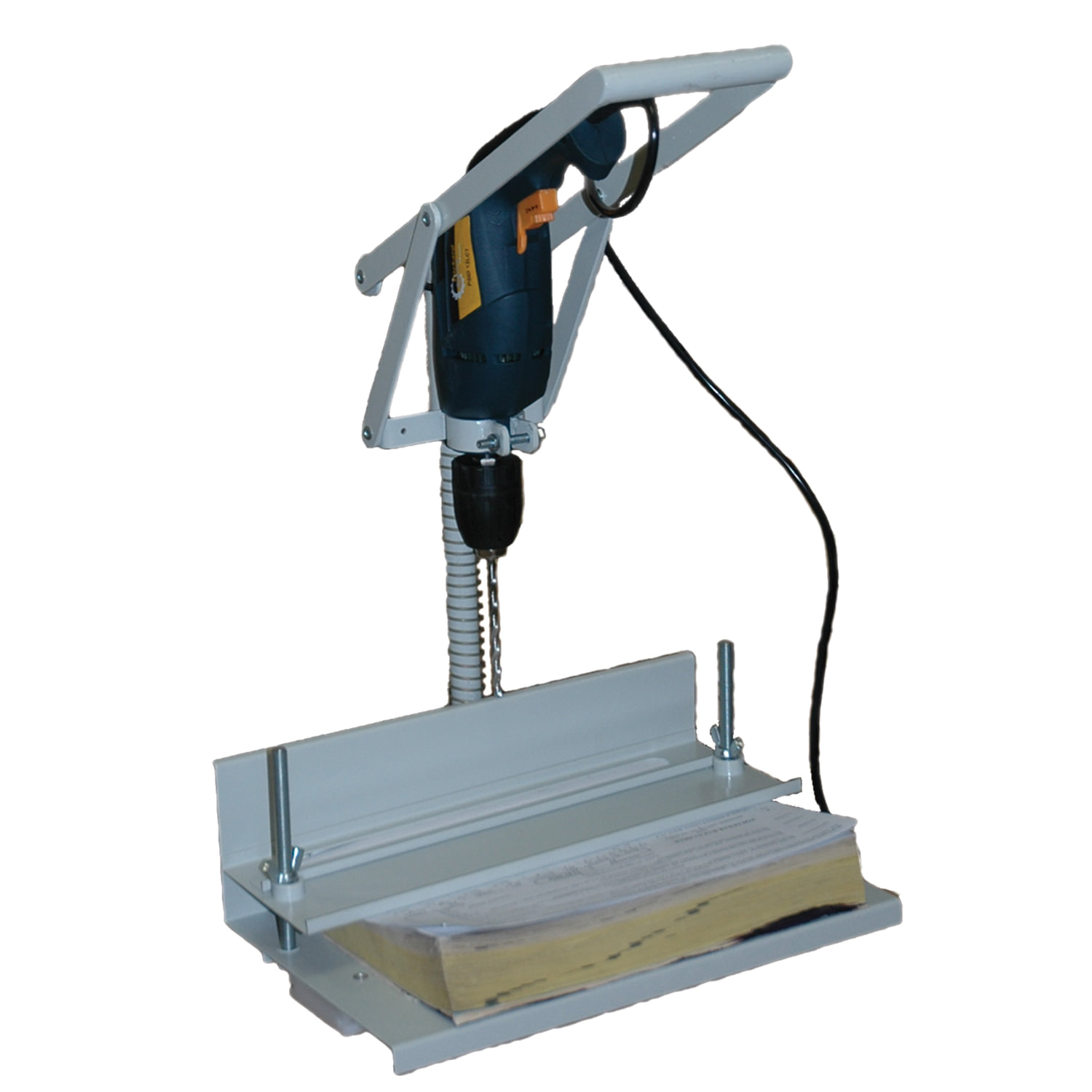 Станок для архивного переплета вертикальный УПД Д (с дрелью),с лотком,сшивка до 100мм (950л.),531082