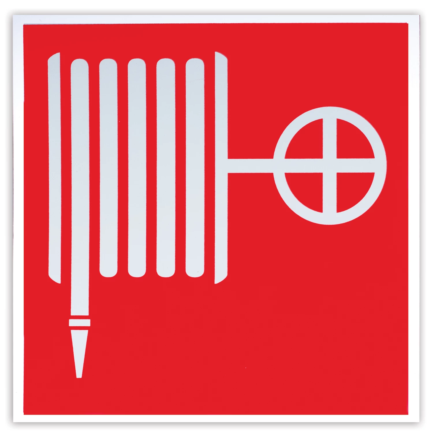 Знак пожарной безопасности "Пожарный кран", 200*200мм, самоклейка, фотолюминесцентный, F 02 F02