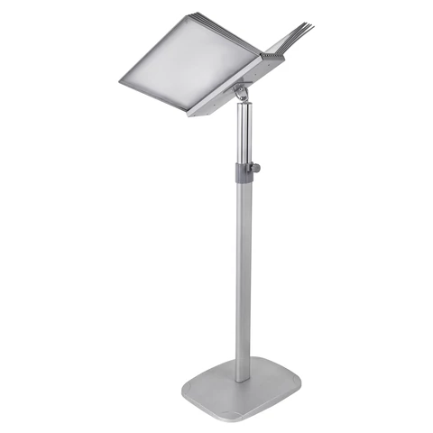 Демосистема напольная на 10 панелей, серые панели А4, регулируемая высота, STAFF, 238334 - МСК «Форвард»