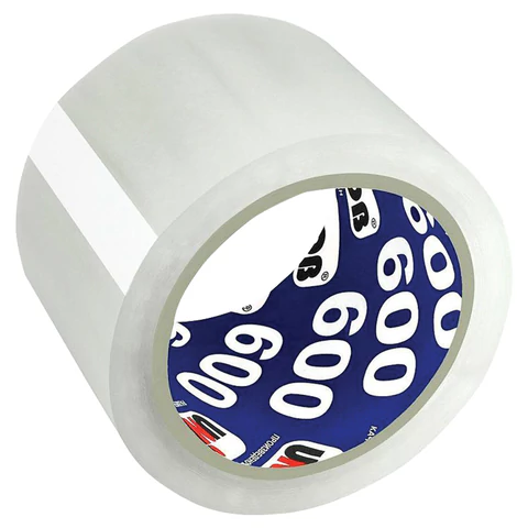 Клейкая лента упаковочная 72мм х 66м, прозрачная, толщина 45 микрон, UNIBOB, 29357