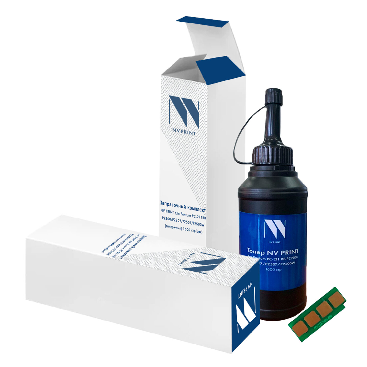 Заправочный комплект NV PRINT (NV- PC-211) для Pantum P2200/P2207/P2507/P2500W (тонер+чип) 1600 стр  363760