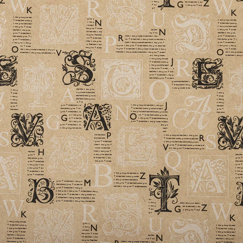 Бумага упаковочная крафтовая НАБОР 3 шт., "Kraft Casual", 70х100 см, 3 дизайна, ЗОЛОТАЯ СКАЗКА, 592063 - МСК «Форвард»