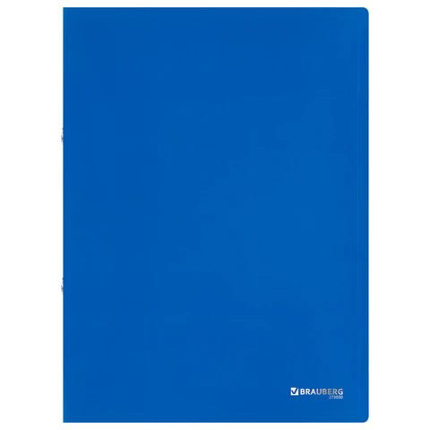 Папка на 2 кольцах А4 BRAUBERG UNIVERSAL, 25 мм, синяя, до 170 листов, 0,5 мм, 273030 - МСК «Форвард»