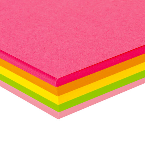 Бумага цветная BRAUBERG, А4, 75 г/м2, 100 л. (5 цветов х 20 листов), НЕОН, для офисной техники, 116667 - МСК «Форвард»