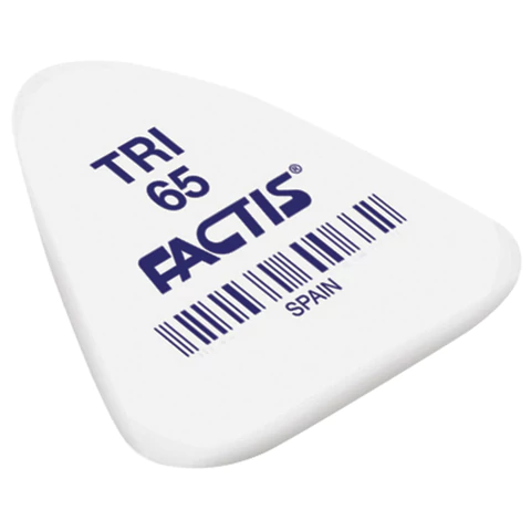 Ластик FACTIS TRI 65 (Испания), 36х33х6мм, ассорти, треугольный, PNFTRI65 227991