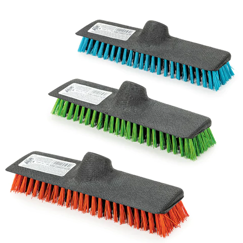 Щетка для уборки шробер (скраббер) ширина 24см, щетина 2,5см, пластик, еврорезьба, Twigi AZUR, 43020 604582