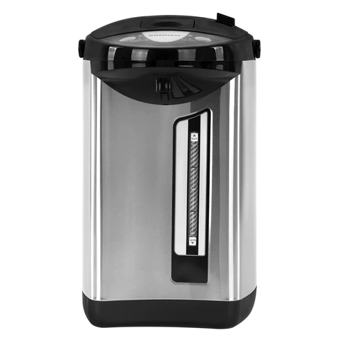 Термопот SONNEN TP-50, 5 л, 900 Вт, 1 температурный режим, 3 режима подачи воды, сталь, белый/серебро, 456711 - МСК «Форвард»