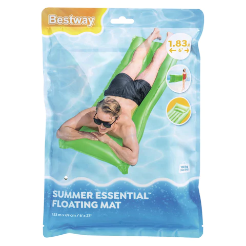 Надувной матрас для плавания "Матовый", 183х69 см, до 100 кг, АССОРТИ, BESTWAY, 44007 680091