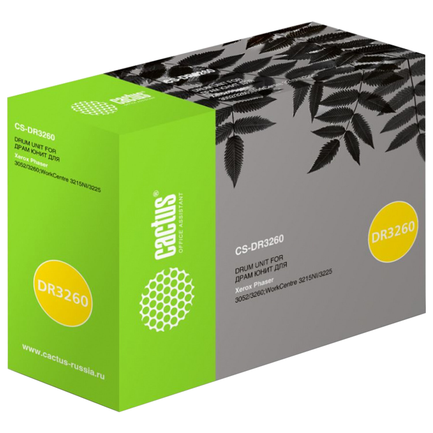 Фотобарабан CACTUS (CS-DR3260) для Xerox PH 3052/3260, WC 3215/3225, ресурс 10 000 страниц CS-DR3260 363730