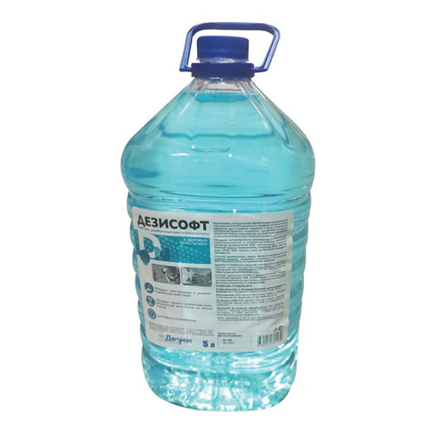 Мыло жидкое дезинфицирующее 5 л, ДЕЗИСОФТ, ПЭТ, ДС-5-Э  701929 ЧЕСТНЫЙ ЗНАК! минпромторг - МСК «Форвард»