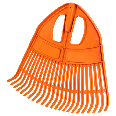 Грабли веерные пластиковые 23 зуба "ПАВЛИН", ширина 50х42 см, БЕЗ ЧЕРЕНКА, тулейка 25 мм, ГРАНДМАСТЕР, 700350 - МСК «Форвард»