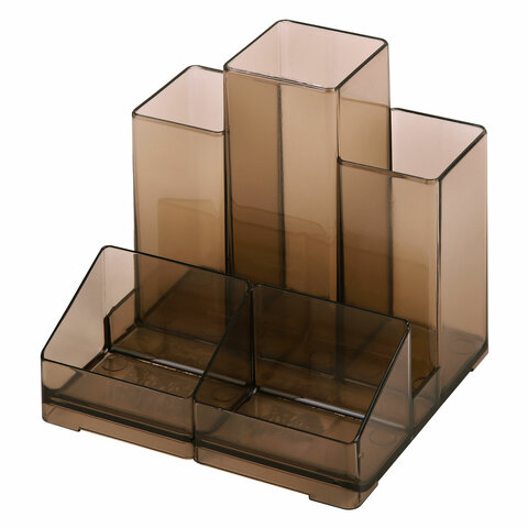 Подставка-органайзер BRAUBERG-CONTRACT, 109*95*101,5 мм, 5 отделений, тонированная, 230994