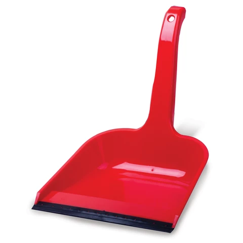 Совок для мусора, высокая рукоятка 20 см, резиновая кромка, пластик, цвет ассорти, 416, ПОЛИМЕРБЫТ 434160065 601331