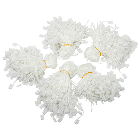 Биркодержатели веревочные с пластиковой пломбой 17 см, STAFF, КОМПЛЕКТ 1000 штук, белые, 291275 - МСК «Форвард»