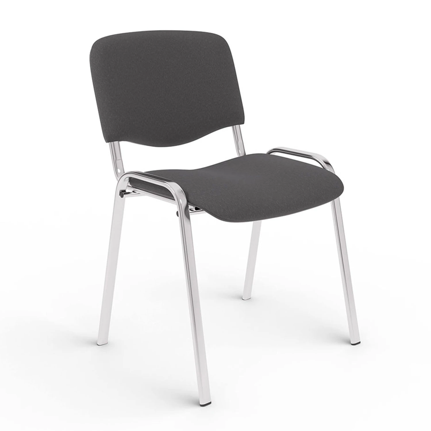Стул для персонала и посетителей "ИЗО", хром. каркас, ткань серая С-73, В-40 530066