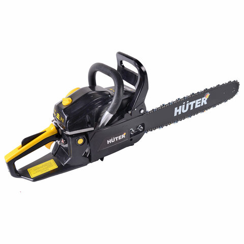 Бензопила HUTER BS-52, 2800 Вт, 3800 об/мин, длина шины 50 см, объем двигателя 52 см3, 3,8 л.с., 70/6/3 671201 - МСК «Форвард»