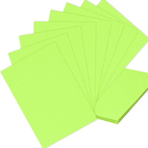 Бумага цветная BRAUBERG, А4, 75 г/м2, 100 л., НЕОН, зеленая, для офисной техники, 116671 - МСК «Форвард»