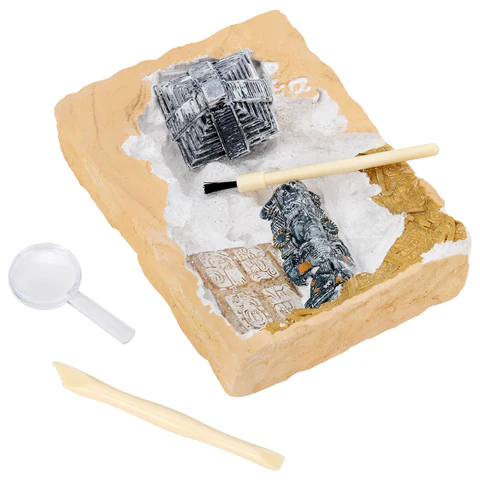 Набор для раскопок "Древние Майя" 16х23 см, инструменты, BRAUBERG KIDS, 665940 - МСК «Форвард»