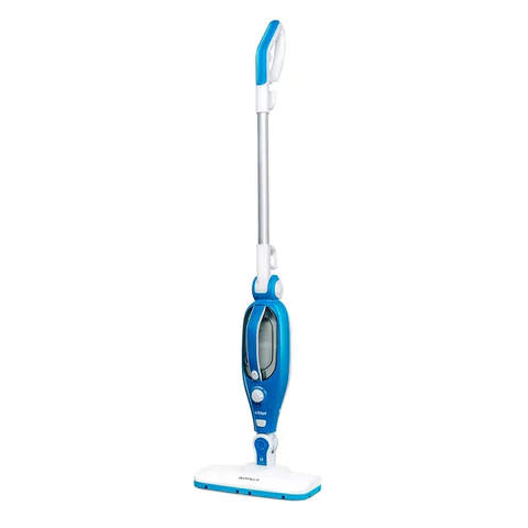 Паровая швабра KITFORT KT-1005-1, 1500 Вт, 1 бар, объем 0,35 л, 2 в 1, 5 насадок, голубая, КТ-1005-1 458175