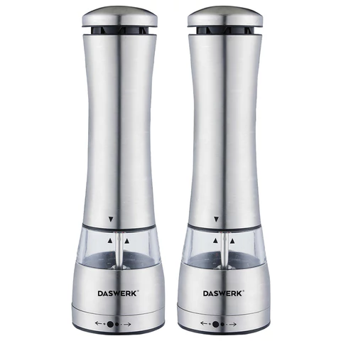 Набор мельниц для соли и специй электрические с подсветкой, 2 шт., PM-4, DASWERK (ДАСВЕРК), 456622 - МСК «Форвард»