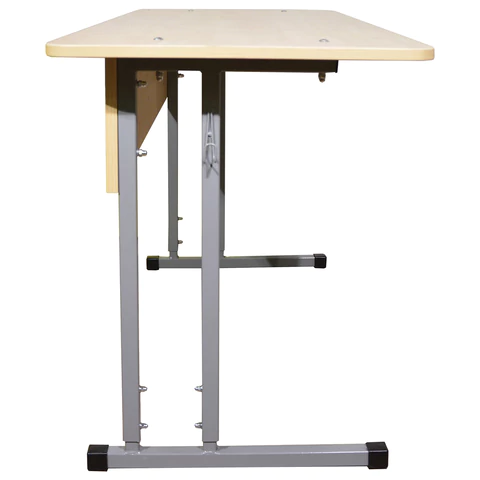 Стол-парта 2-местный регулируемый "Умник", 1200х500х520-640 мм, рост 2-4, серый каркас, ЛДСП клён 532724 минпромторг под заказ 8 дней - МСК «Форвард»