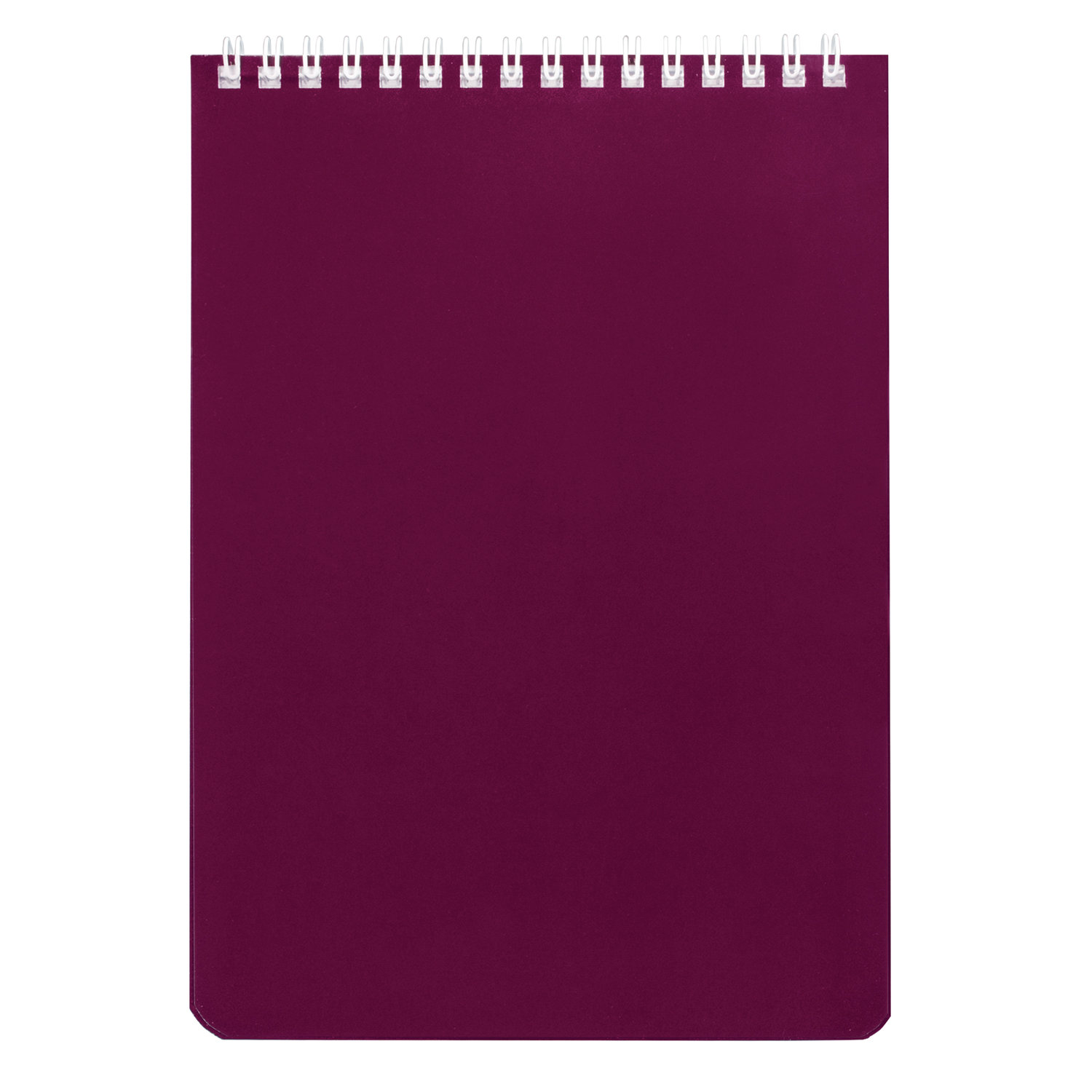 Блокнот А5 146х205мм, 60л, гребень, перфорация на отрыв, лакированный, BRAUBERG Бордовый, 111271