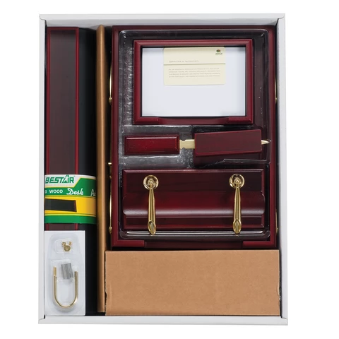 Набор подарочный настольный BESTAR "Artemis" из дерева, 10 предметов, цвет "красное дерево", 236358 - МСК «Форвард»