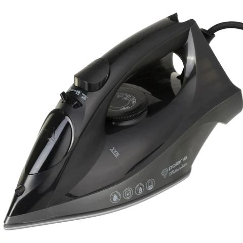 Утюг POLARIS PIR 2430K, 2400 Вт, керамическое покрытие, самоочистка, антикапля, антинакипь, черный, 57591 456746 - МСК «Форвард»