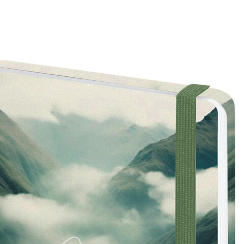 Ежедневник датированный 2026 с резинкой 145х203 мм, А5, BRAUBERG, твердый, "Спокойствие", 117343 - МСК «Форвард»