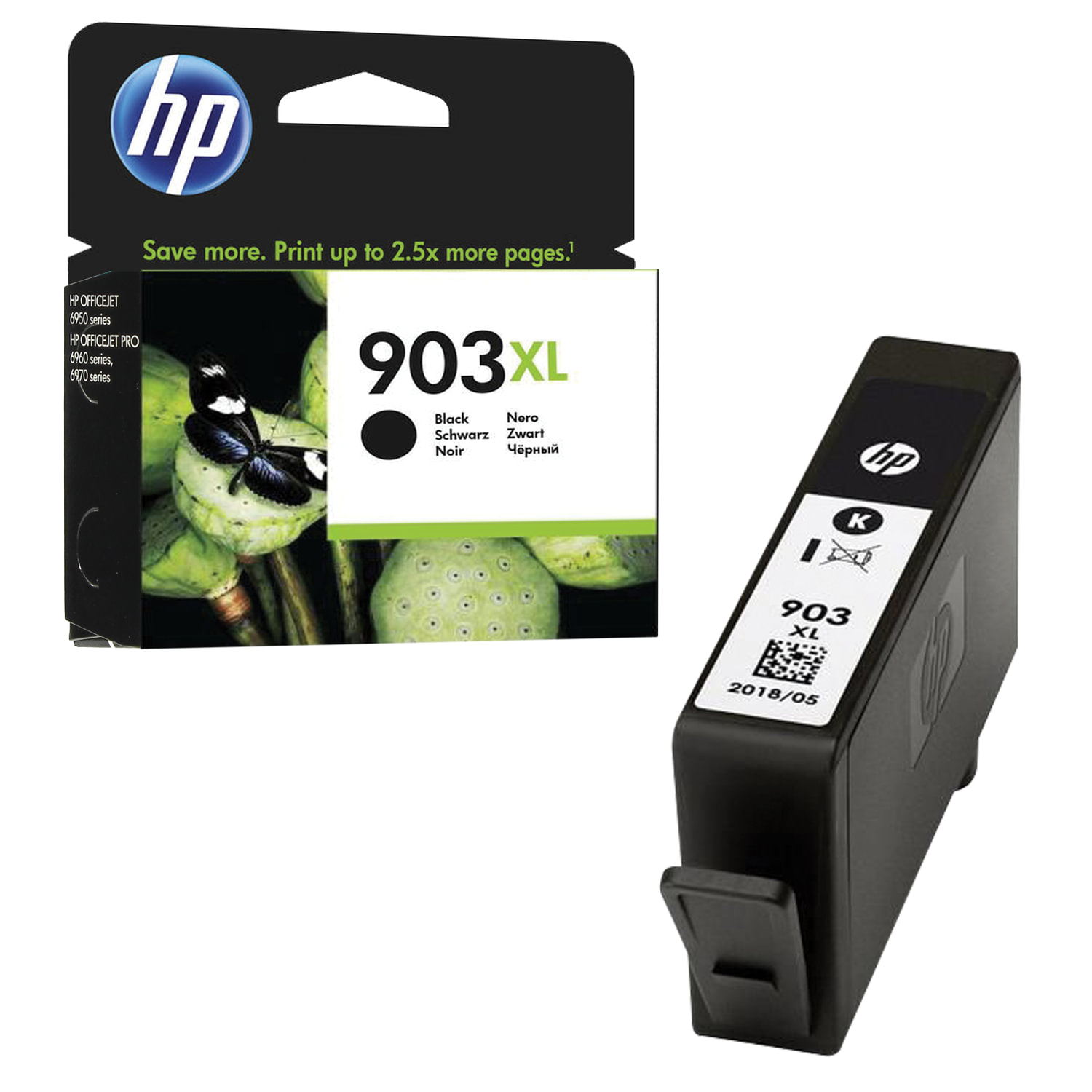 Картридж струйный HP (T6M15AE) OfficeJet 6950/6960/6970 №903XL, черный, увелич. ресурс 825стр, ориг 362339 ПОД ЗАКАЗ 8 ДНЕЙ